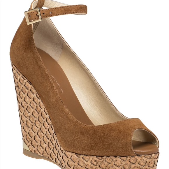 jimmy choo suede wedge